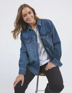 Vintage Daisy Shirt - Denim