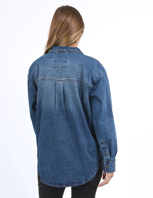 Vintage Daisy Shirt - Denim