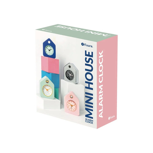 Mini House Alarm Clock - Pink
