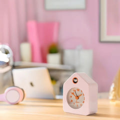 Mini House Alarm Clock - Pink