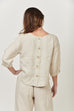 Linen Top - Button back