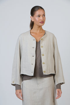 Lightweight Linen Jacket - Sandstorm