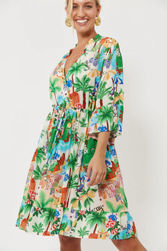 Isola Tie Dress - Capri