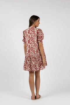 Eden Shift Dress - Brick