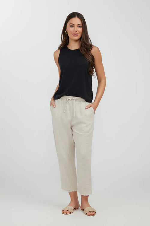 Lido Linen Pants - Natural