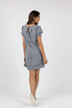Zeta Shift Dress - Midnight/White