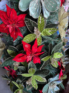Velvet Poinsettia - Clip on (Red)