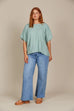 Amelie Relaxed Top -Seafoam