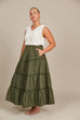 Remi Tiered Skirt - Olive