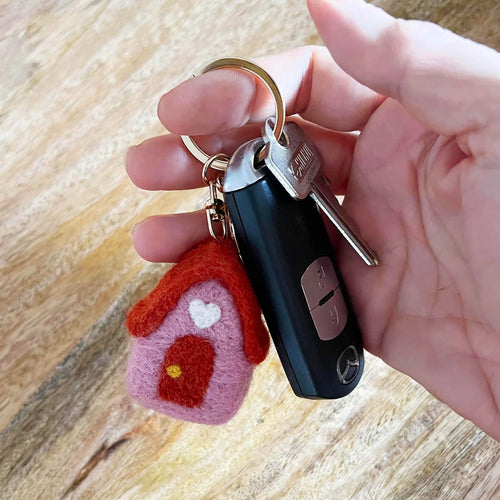 Felt Keychain - House