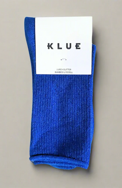 Lurex Glitter Socks - Electric Blue