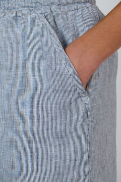 Linen Shorts - Sliver