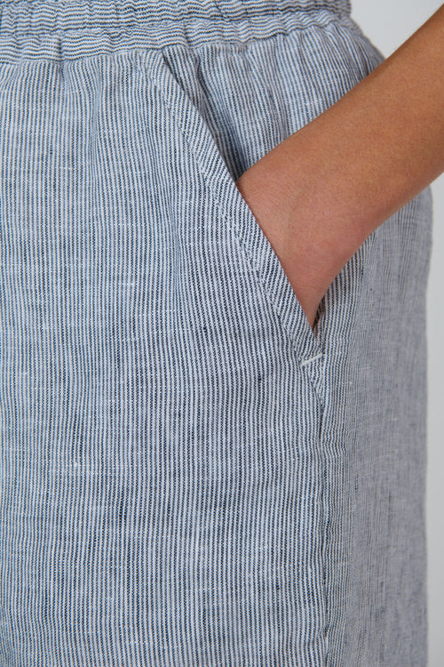 Linen Shorts - Sliver
