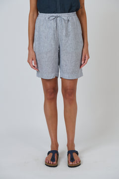 Linen Shorts - Sliver