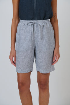Linen Shorts - Sliver