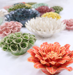 Ceramic Flower - White