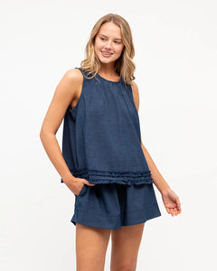 Lara Denim Look - Top