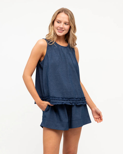 Lara Denim Look - Top