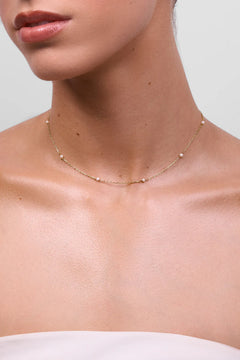 Lilibet Gold Pearl Necklace