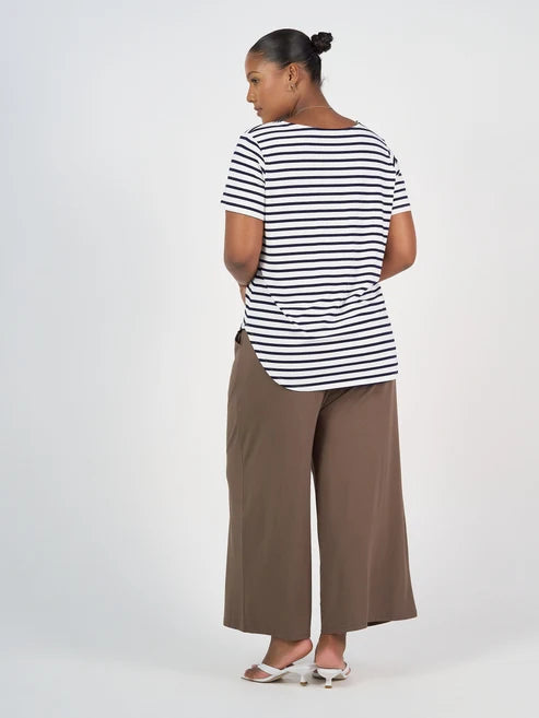 Janis Tee - Navy/White Stripe