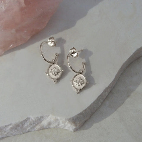 Blooming Earrings - Silver