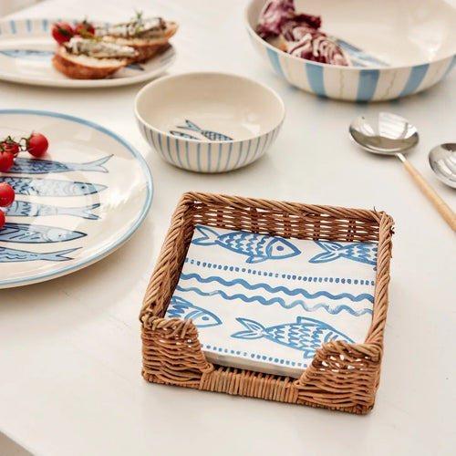 Positano Blue Paper Napkin Set 20Pc