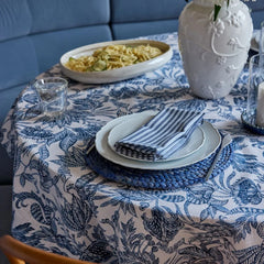 Samara Dark Blue Tablecloth 150x230