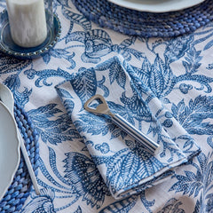 Samara Dark Blue Tablecloth 150x230