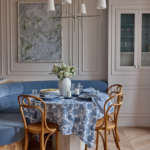 Samara Dark Blue Tablecloth 150x230