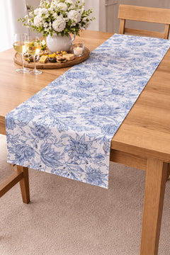 Samara Dark Blue Tablerunner 35x200