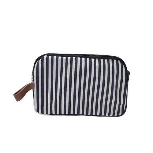 Navy Stripe Toiletry Bag