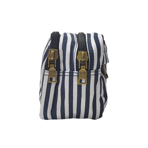 Navy Stripe Toiletry Bag