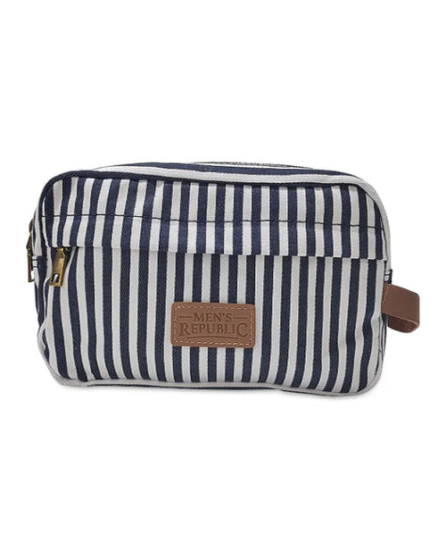 Navy Stripe Toiletry Bag