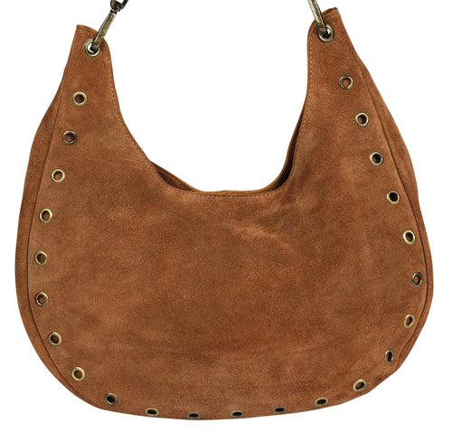 Leather Suede Shoulder Bag