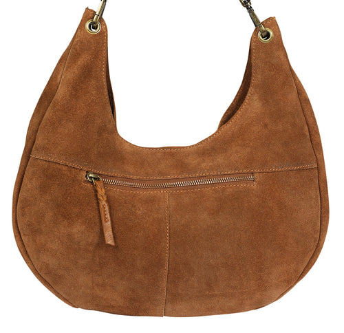 Leather Suede Shoulder Bag