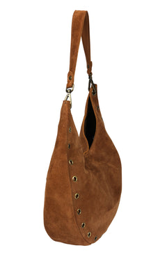 Leather Suede Shoulder Bag