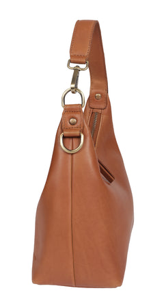 Leather Cross Body Grip Bag