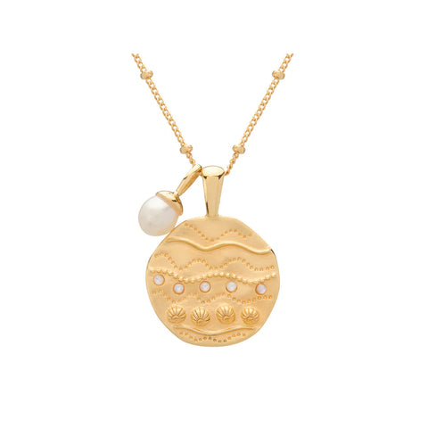 Ocean Dreamer Pendant Necklace - Gold