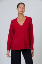 V Neck Knit - Elixir