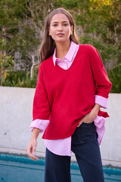 V Neck Knit - Elixir