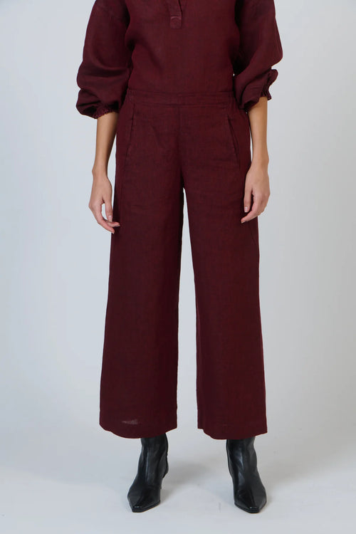 Linen Pants - Redwood