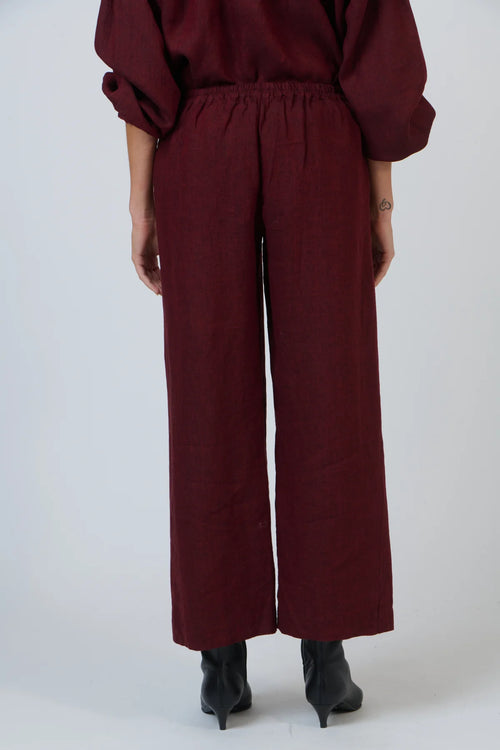Linen Pants - Redwood