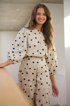 Linen Top - Poppyseed