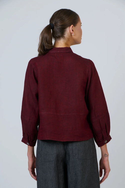 Linen Top - Redwood