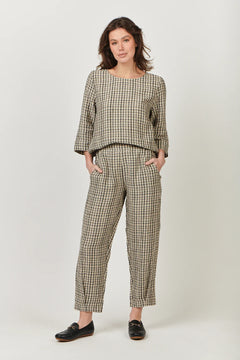 Linen Top - Black Matrix