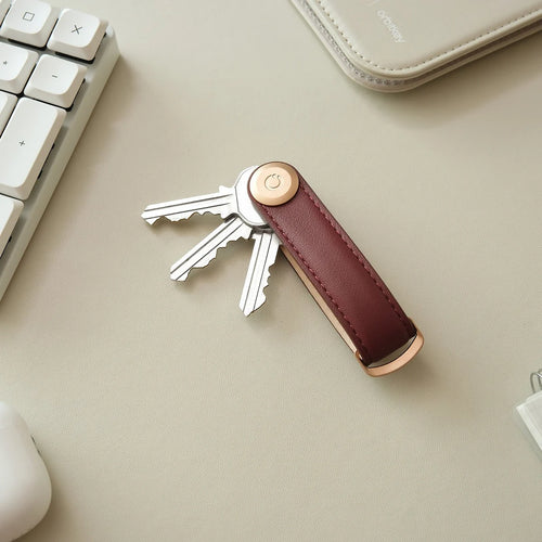 Leather Key Organiser - Wine