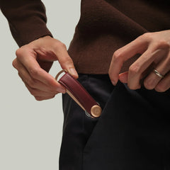 Leather Key Organiser - Wine