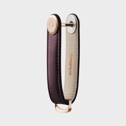 Leather Key Organiser - Wine