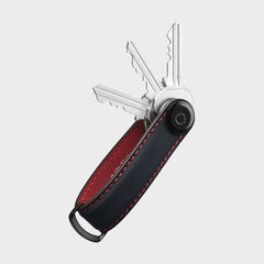 Leather Key Organiser - Matte Ember