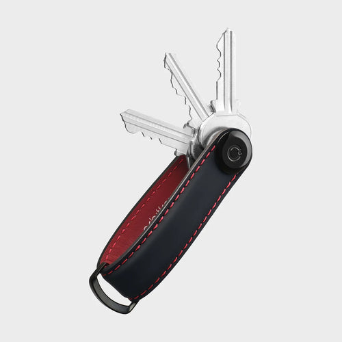 Leather Key Organiser - Matte Ember